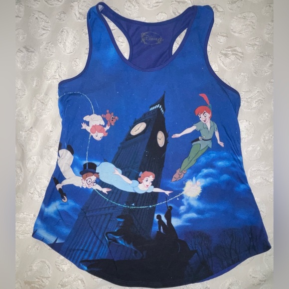 Disney Blue Peter Pan Adventure Tank Top women’s XL - Picture 1 of 6